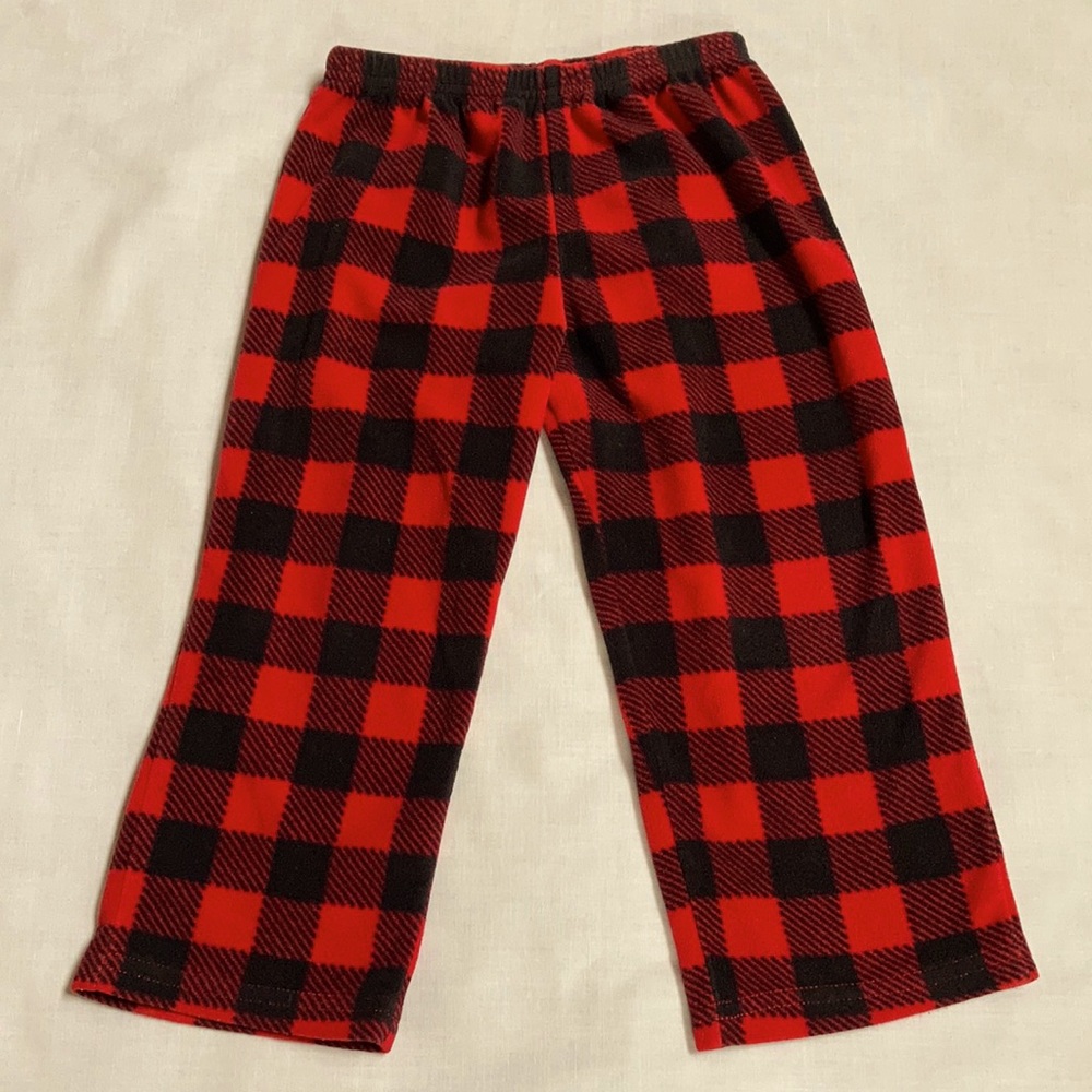 Plaid pajama bottoms